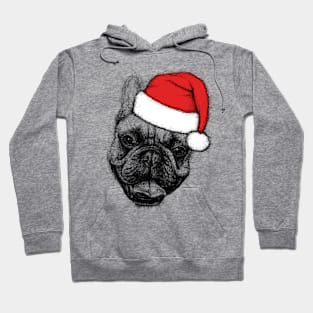 Christmas Dog. Scribble Art. Hoodie